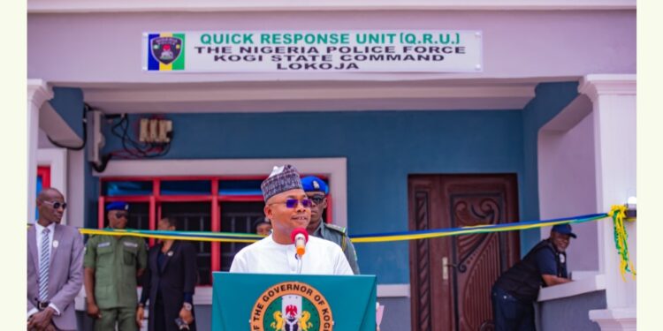 Governor Ododo Strengthens Security in Kogi State with Commissioning of Quick Response Unit Operational Office