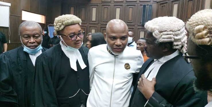 Nnamdi Kanu’s N1bn Rights Case Against FG Thrown Out by Court