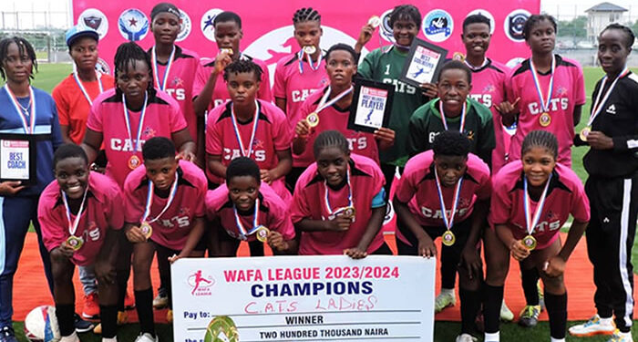 Lagos’ CATS Ladies Triumph In WAFA League Finals, Praise State Support