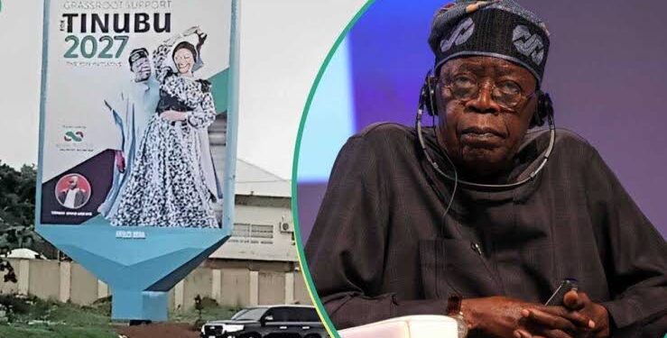 APC Reacts After Billboard Promoting Tinubu’s 2027 Re-election Bid Surfaces in Abuja