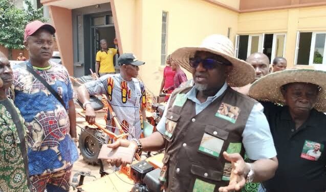 Enugu State Government Distributes Power Tiller Machines to Flood-Affected Communities