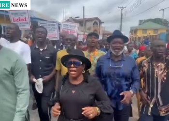 Pro-Wike Supporters Stage Protest Against Rivers LG Election