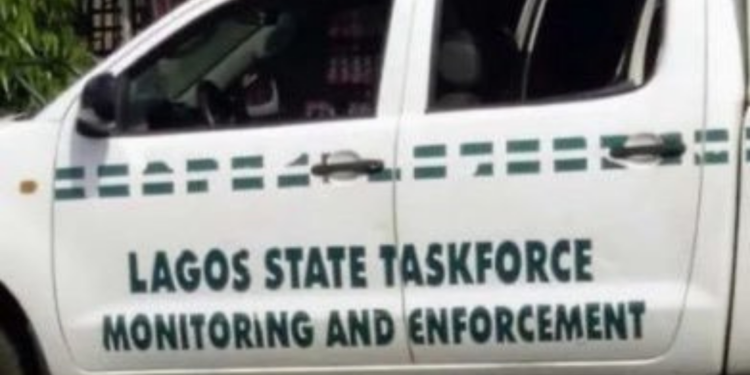 Lagos Taskforce Cracks Down on Illegal Street Traders and Danfo Buses in Ikotun
