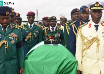 Body of Late COAS Lagbaja Arrives in Abuja, Burial Set for Friday