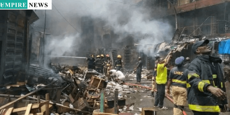 Fire Razes Spare Parts Market in Lagos, as Traders Counts Losses in Millions