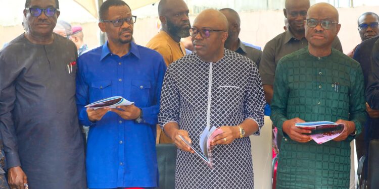 Fubara, Wike, and Amaewhule Reunite in Rivers State Following Presidential Reconciliation