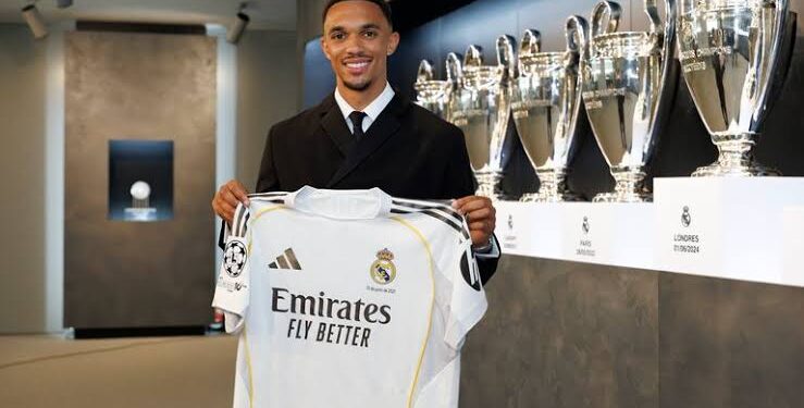 Trent Alexander-Arnold unveiled for Real Madrid