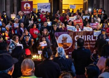 Protest Erupts Outside LA Hotel Over Trump’s USA Immigration Raids