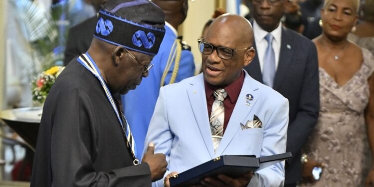 President Tinubu Conferred with Knight Commander Honour by Saint Lucia During State Visit