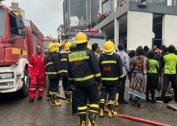 Afriland Tower Fire: Lagos Fire Service Rescues Nine Persons From Collapsed Six Story Building