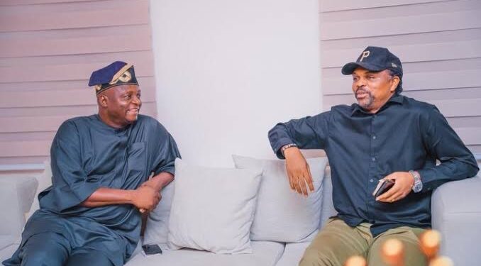 APC National Chairman hosts Super Eagles legend Nwankwo Kanu in Abuja